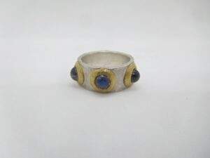 Poppy Dandiya multi gem ring