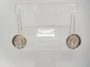 Becky Crow long birch earrings