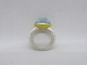 Poppy Dandiya aquamarine ring