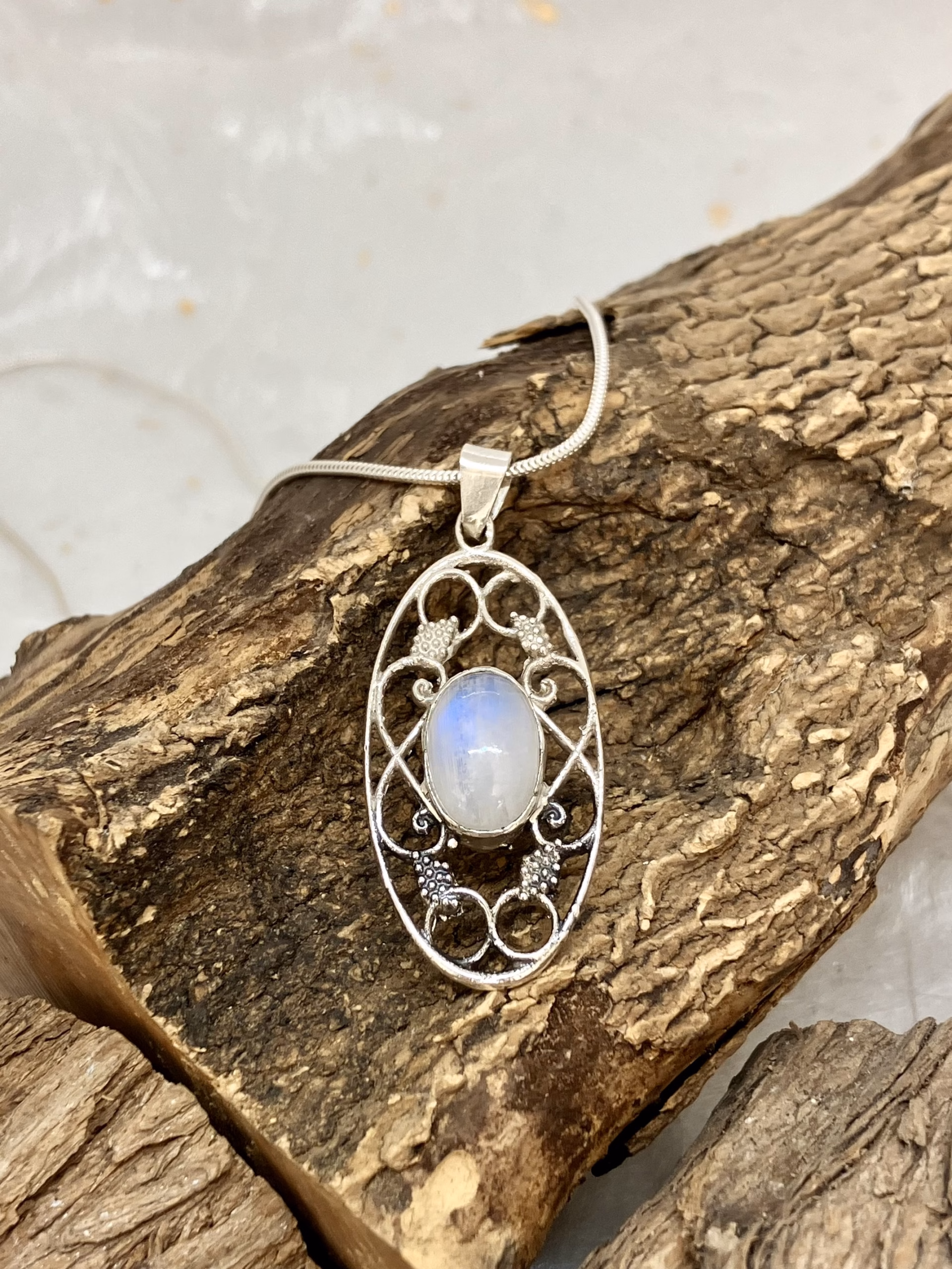 Jonathan Swan Silver Moonstone Necklace