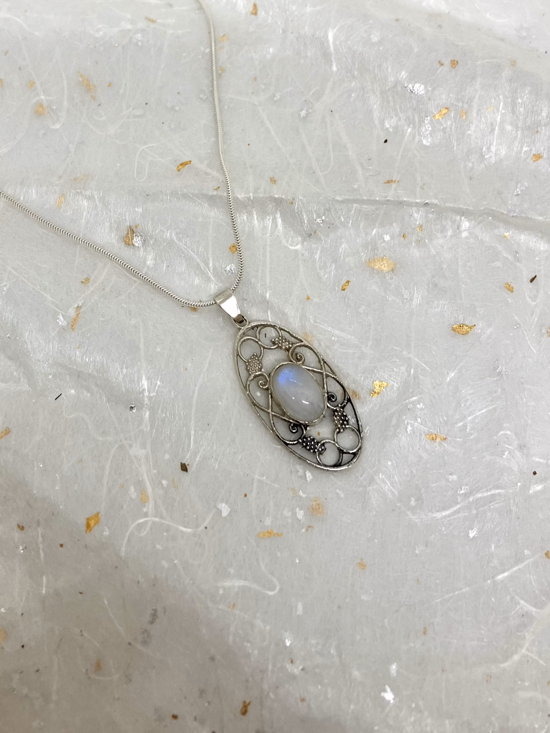 Jonathan Swan Silver Moonstone Necklace