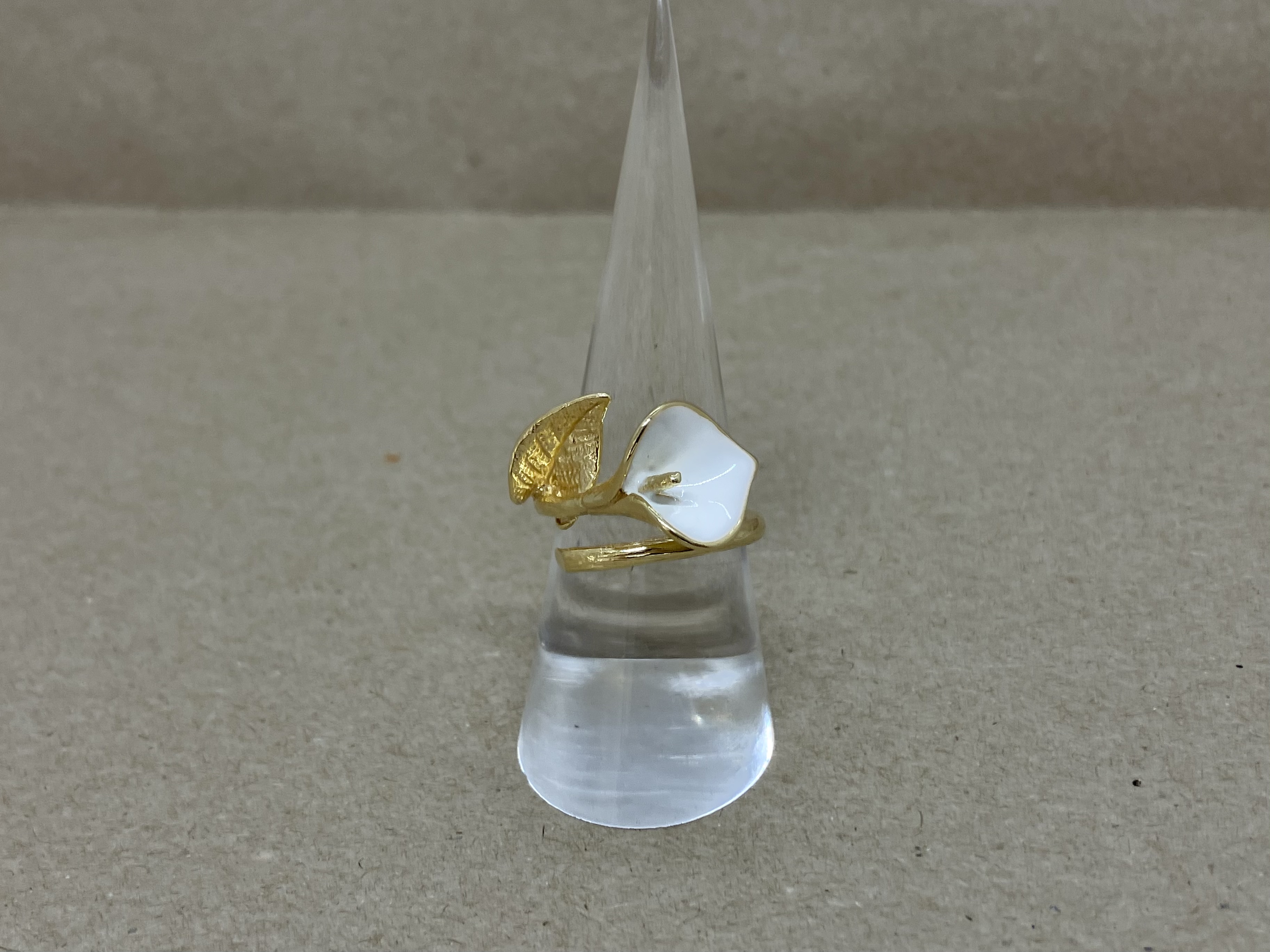 LBJ Gold Plated Lily Ring